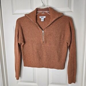 Half-Zip‎ womens William Rast rust long sleeve Sweater XS